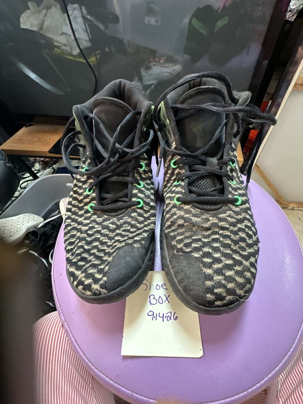 Nike KD Trey 5 VIII Black Illusion Green Basketball Shoes